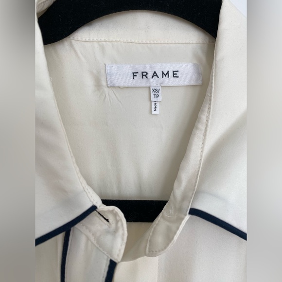 Frame silk shirt. Size XS - Picture 3 of 5